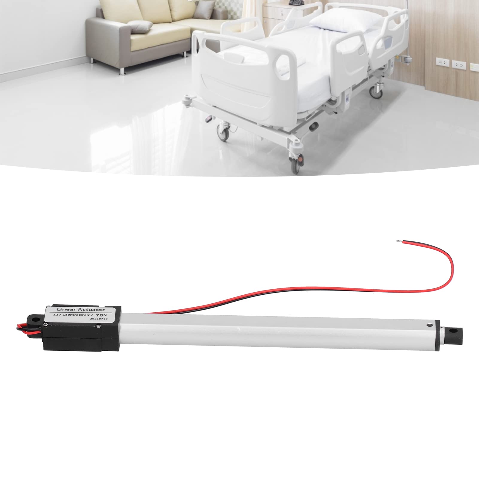 Attuatore Lineare 12V 150mm - Per Letti Ospedalieri, Sedie A Rotelle, Corsa 150mm, Forza 70N - Foto 11