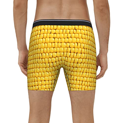 Corn Kernels Men's Soft Boxer Brief Underwear Novelty Breathable Trunks Underwear for Men3