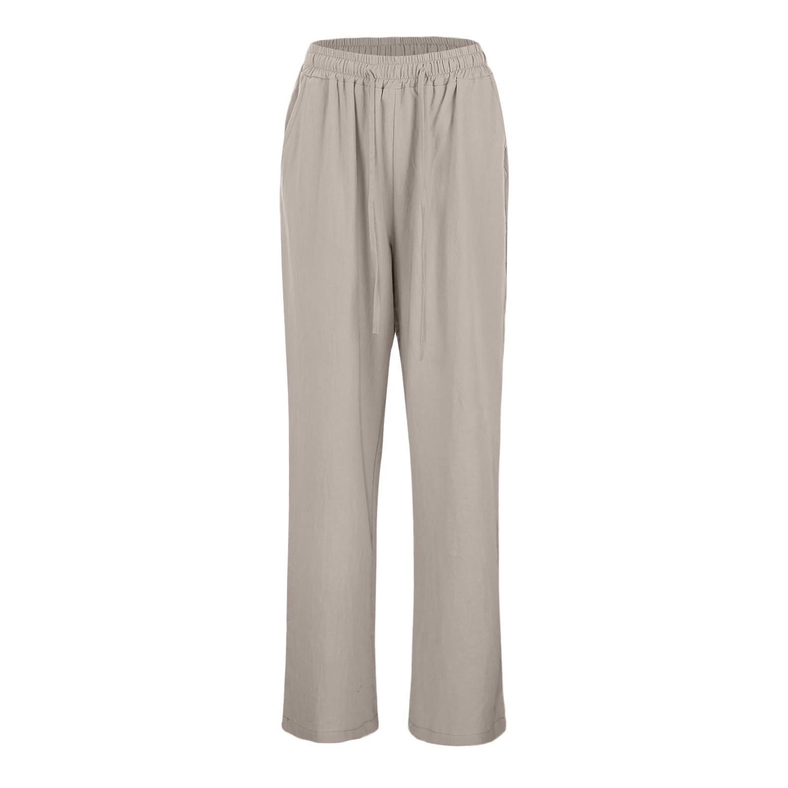 Pantalon Fille Enfant Large Coton Taille Haute Élastique Cargo Sport Décontracté Chic Pantalon Fluide Jogging 2-14 Ans A135