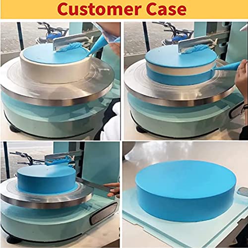 Máquina alisadora para decoración de tartas, herramienta ajustable para hornear glaseado profesional, raspado y revestimiento automático, 220 V