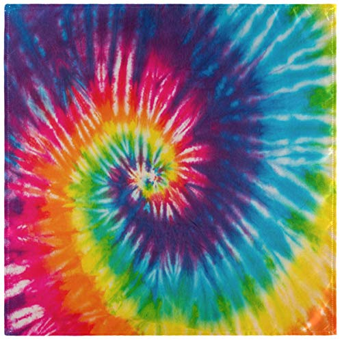 Zzwwr Abstract Swirl Design Tie Dye Cloth Napkins, Set Of 6 20 X 20 Inch Soft & Comfortable Polyester Dinner Napkin For Family, Restaurant, Weddings, Parties #TOP9