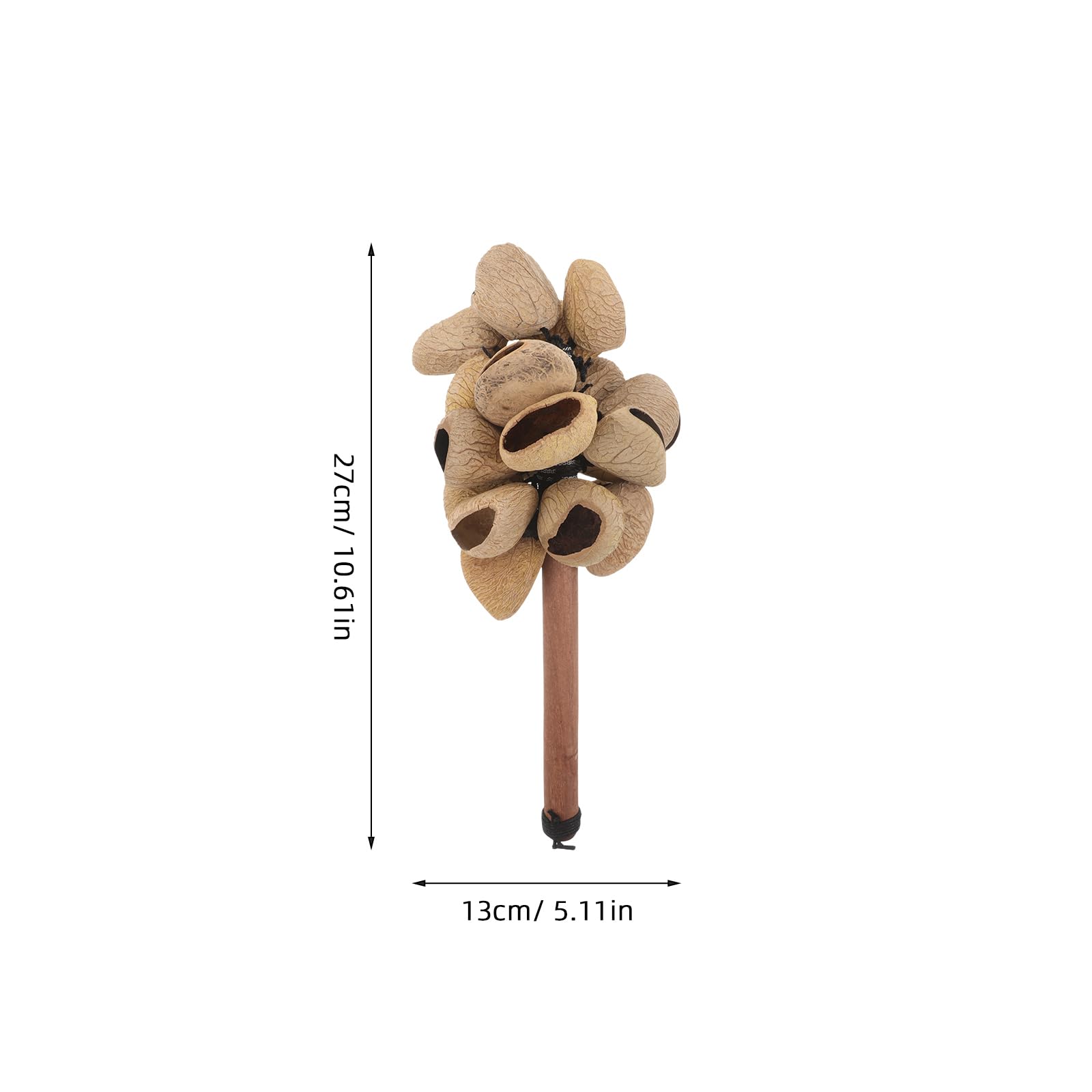 Vaguelly Maracas Africanas Tradicionales Bolas Rítmicas de Madera Instrumentos de Percusión Manual para Festivales y Fiestas Multiculturales Sonajero Africano