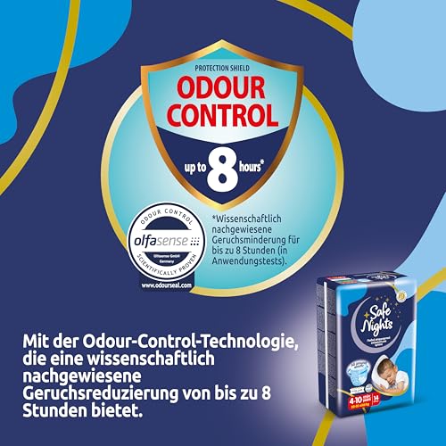 Babylino Safe Nights Boy, Höschen für die Nacht, für Kinder von 4-7 jahren ( 17 - 30 kg), 14 Stück