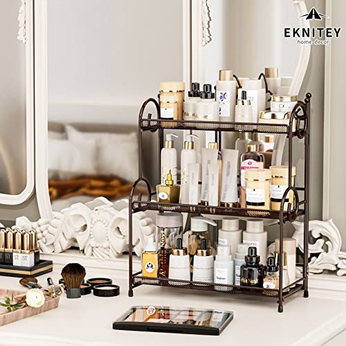 Eknitey BATHROOM ORGANIZER Shelf Countertop - Kitchen Counter Organizer 3 Tier Bathroom Counter Shelves thumb #1