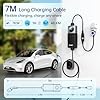 QIAO)) Portable 7.4kW EV Charger Type 2 Smart App, Max. 8-32A 1-Phase 7M Electric Car Charger with 2.8' LCD Display, Carry Bag, Bracket, Cable Holder, Mobile Wallbox Charging Station for Home Travel #5