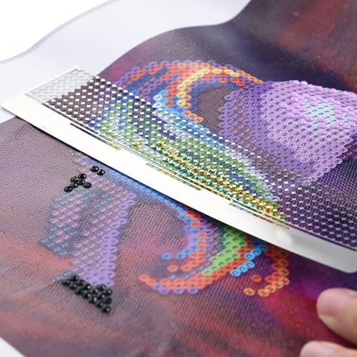 VIFERR 5D Diamond Art Painting Ruler Stainless Steel Rhinestone Painting Rule Diamond Mesh Scale with 240 Grids Stainless Steel Dot Paintings Tools for DIY Drill Cross Stitch - Image 3
