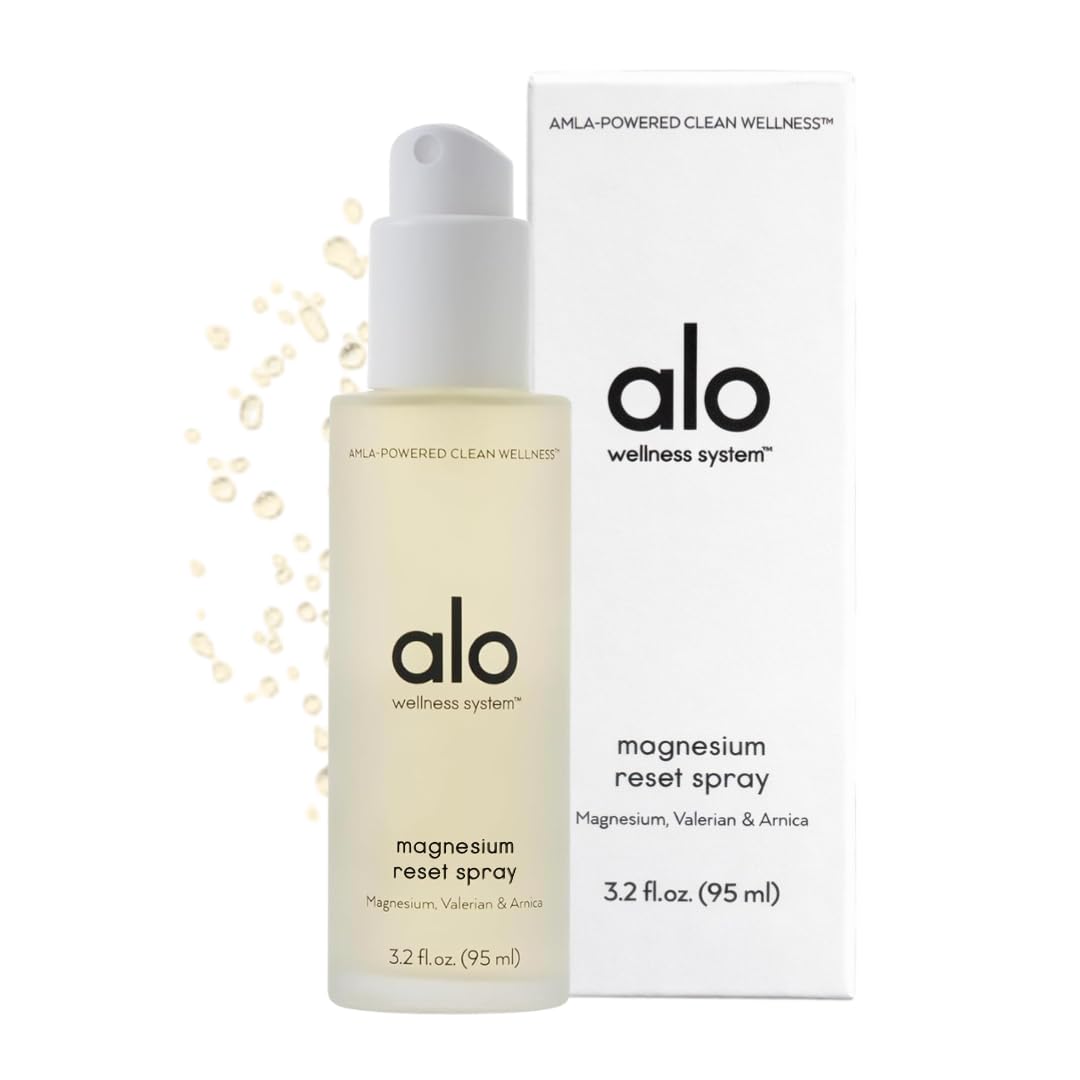 Amazon.com: ALO Magnesium Oil Spray | Sleep & Relaxation + Muscle Recovery  | Fast-Absorbing Magnesium with Valerian Root, Arnica & Essential Oils |  Non-Sticky Body & Pillow Mist | 3.2 oz : Health & Household