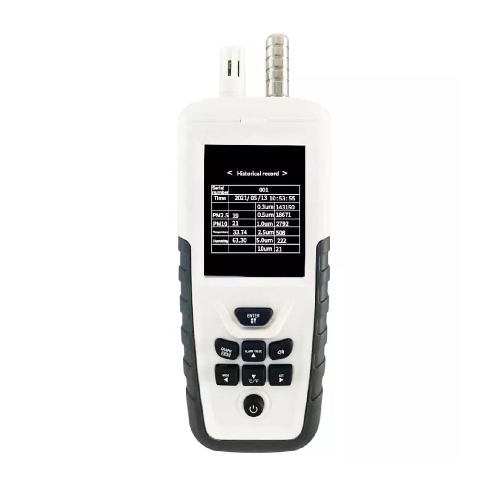 Professional Handheld PM0.3 PM2.5 10 Um Gas Air Particle Counter For CleanRoom Quality Detector