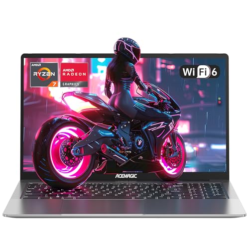 ACEMAGIC Gaming Laptop AMD Ryzen 7 5700U(8C/16T), Radeon RX Vega 8 Graphics,16.1“FHD Display,16GB RAM 512GB NVMe SSD Laptop Computer with Backlit KB,Type_C (Full Function),WiFi 6, 53Wh Battery, Gray by ACEMAGIC - Used condition - US$841.50
