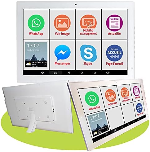 Mobiho-Essentiel Il Tablet iniziale da 23,6 pollici, schermo gigante con Interfaccia Senior su Misura modulare, Applicazioni semplificate, 4G e WiFi