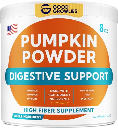 Image of Pumpkin Powder for Dogs - High Fiber for Dogs Stool Softener - Treat Diarrhea, Constipation, Upset Stomach, Food Sensitivity - Made in USA - 7.4 oz Oragnic Pumpkin