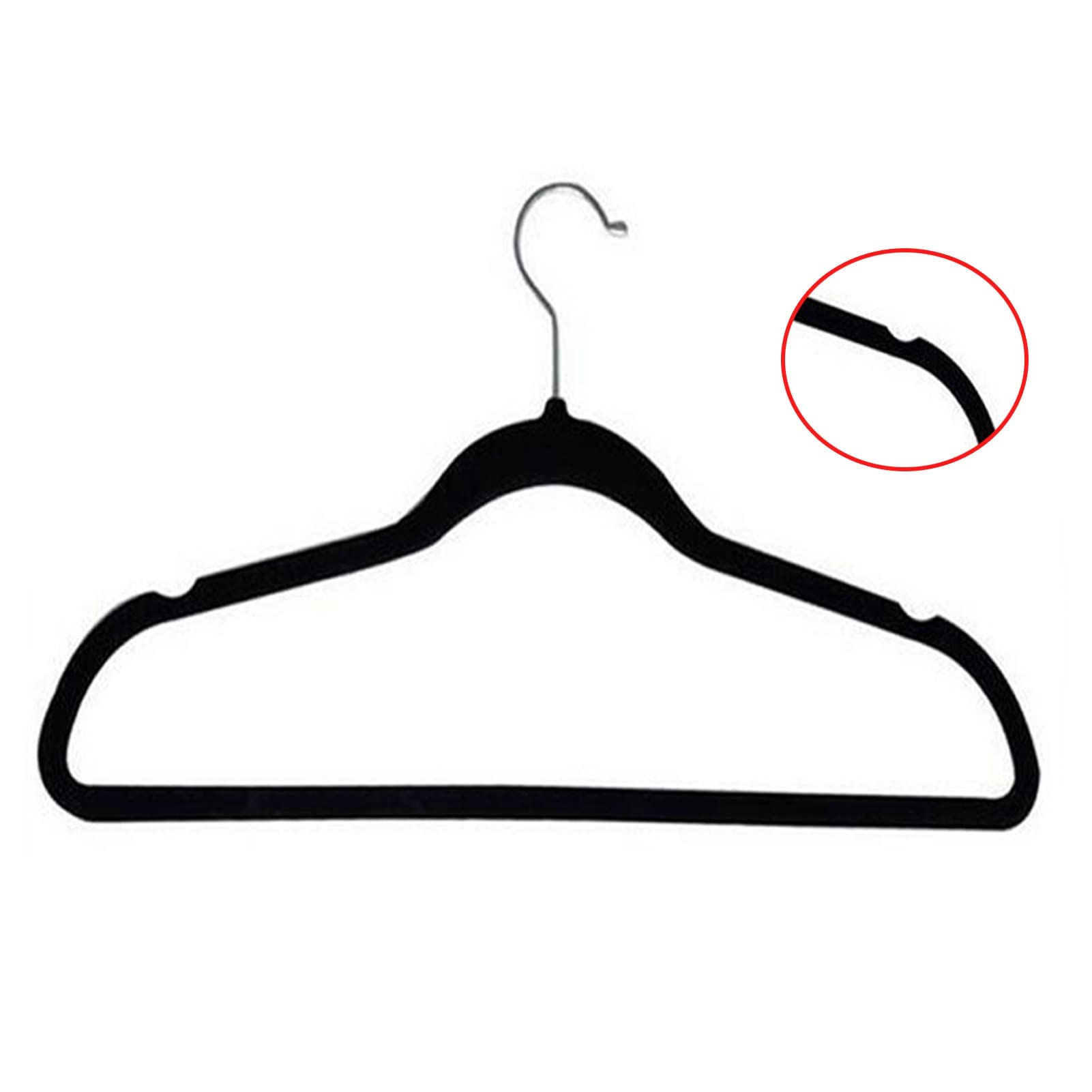 Cintres en velours ultra minces avec crochet pivotant 360 pour optimiser l'espace dressing