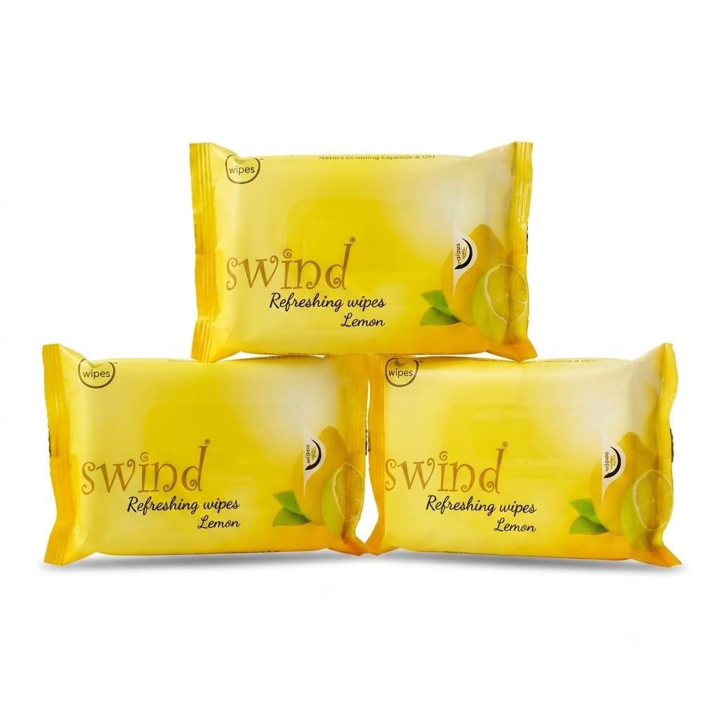 Refreshing Wet Wipes Lemon Scent Pack of 3 | Face and Hand Cleaning Tissues | Daily Hygiene Travel-Friendly Wipes (Lemon)-image-28