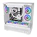 Thermaltake CT140 EX ARGB Reverse PC Cooling Fan White (3-Fan Pack), Magnetic Connection, 5V Motherboard Sync, 16.8 Million Colors 9 Addressable LEDs, 140 mm Case/Radiator Fan, CL-F195-PL14SW-A