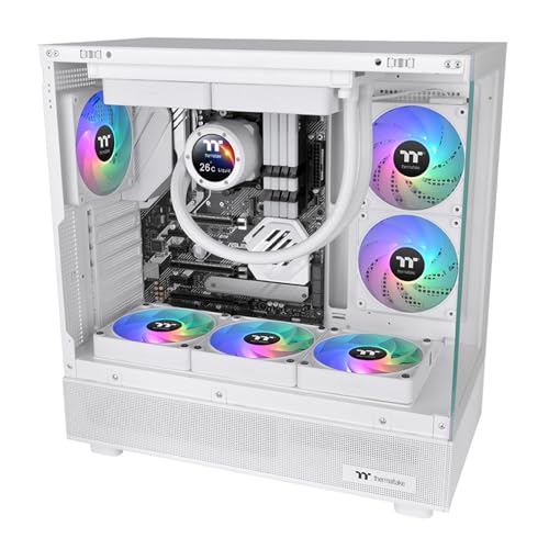 Image of Thermaltake CT120 EX ARGB Reverse PC Cooling Fan White (3-Fan Pack), Magnetic Connection, 5V Motherboard Sync, 16.8 Million Colors 9 Addressable LEDs, 120 mm Case /Radiator Fan, CL-F194-PL12SW-A
