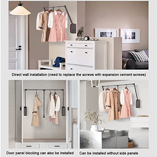 Barre de levage rétractable pour armoire pour ne plus forcer en attrapant vos cintres