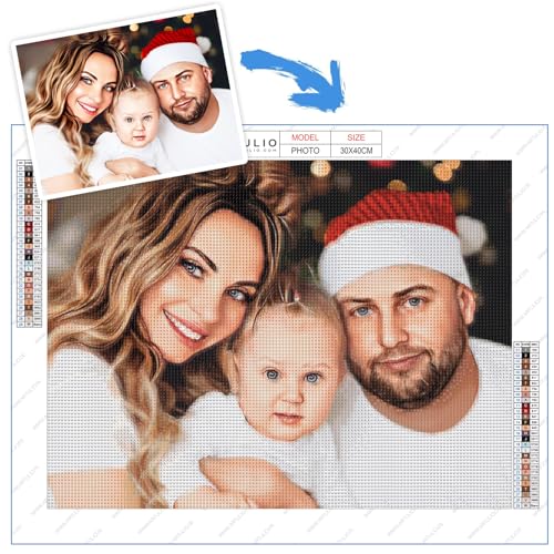 Peinture diamant personnalisé photo souvenir un cadeau sur mesure unique pour toutes les fêtes