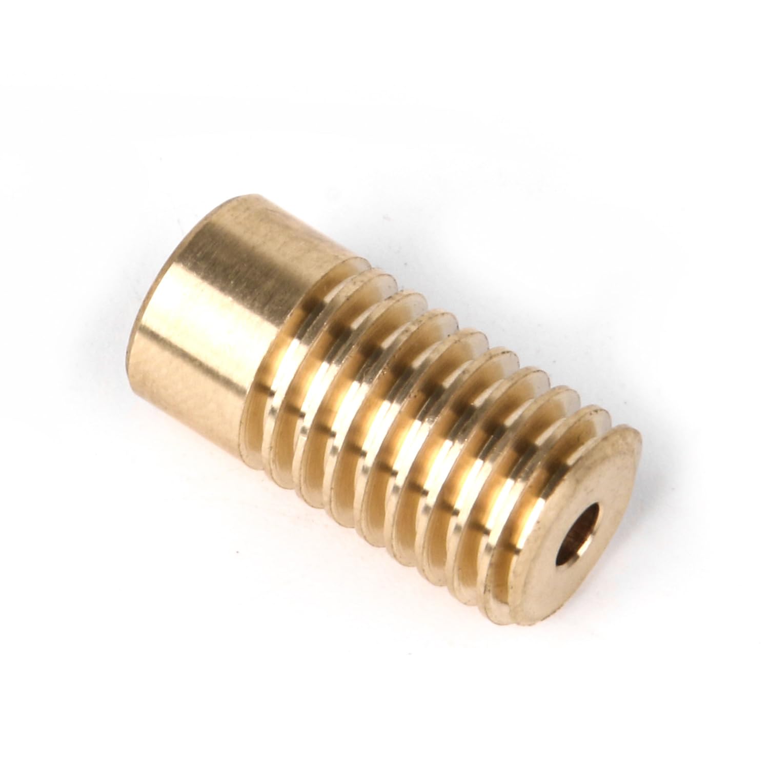Réducteur de vis sans fin en laiton - Modulus 0,5 - 20 T - Roue à engrenage sans fin de 3 mm - Jaune