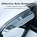 JDFGDZHG 2 Pcs Car Side Mirror Rain Visor Guard for Tata Motors Zest Bolt Hexa Xenon, Mirror Rain Visor Eyebrow, Car Rearview Mirror Rain Shield, Rear View Mirror Rain Visor Guard,Black