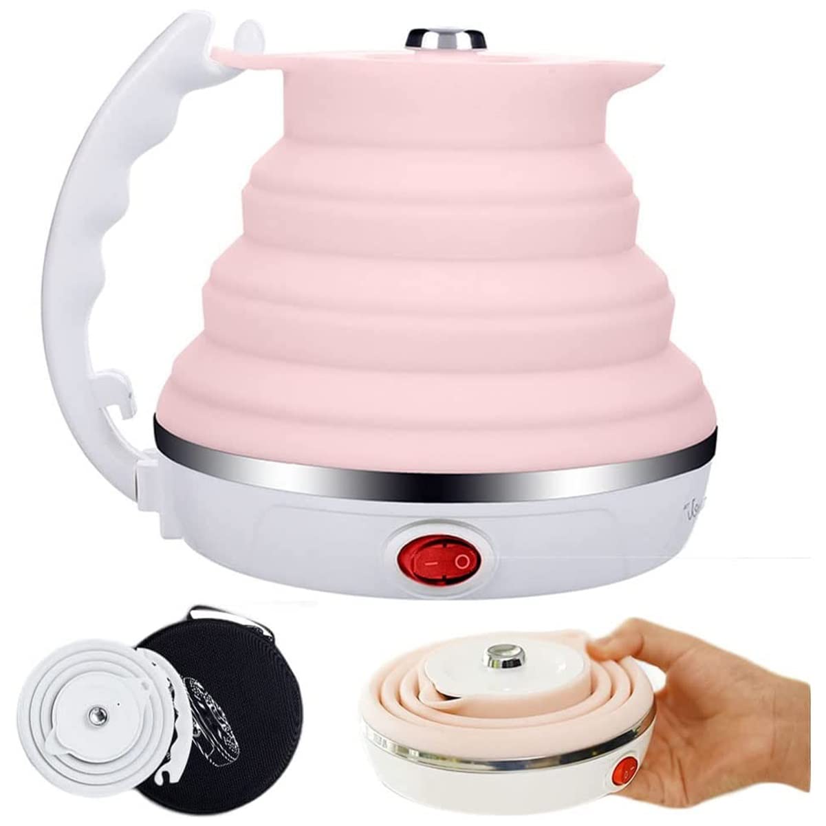 Bouilloire pliable portative pour éviter l'encombrement en voyage