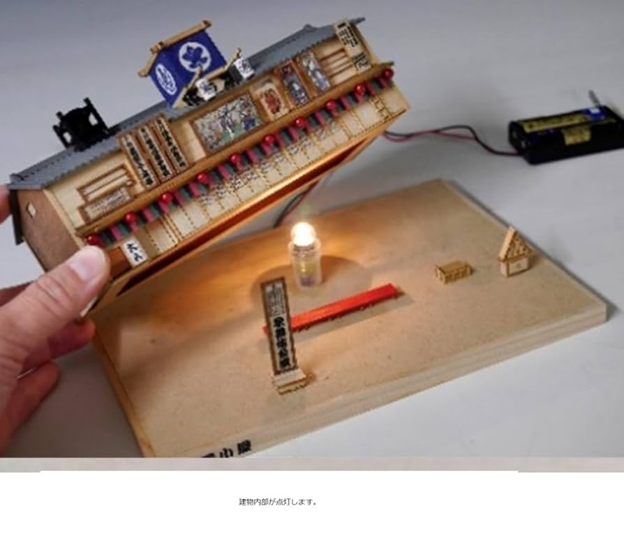 Amazon | ウッディジョー 1/120 芝居小屋 木製模型 組み立て