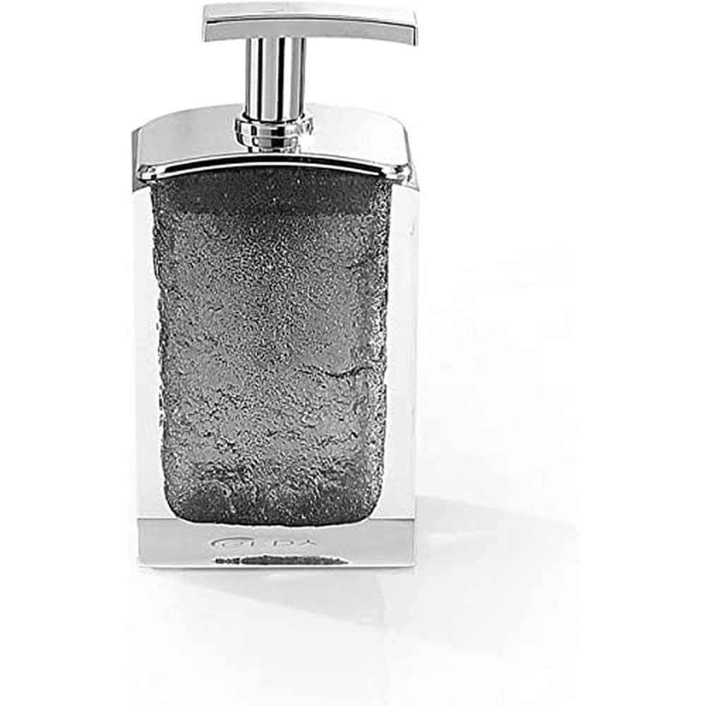 GedyAntares Soap Dispenser, Resin, Grey, 6.2 x 8 x 15.5