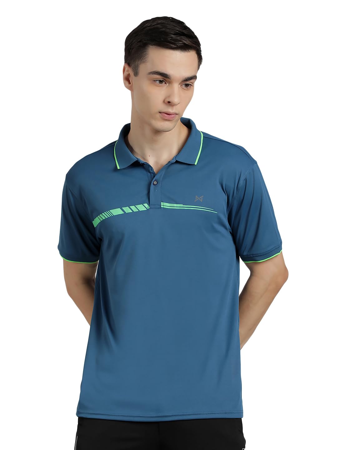 Force NXT Anti Viral Anti Odour Cool Mens Polo T-Shirt | Stylish Collared Sportswear, Breathable Solid Polo Tee | Polo T-Shirt for Gym, Running, Workout, and Daily Casual Wear | Pack of 1-image-4