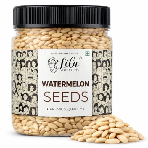 Image of LILA DRY FRUITS Watermelon Seeds 250 Grams Raw & Natural Magaj Tarbuj Tarbooj Seed | Crunchy Healthy Seeds for Eating, Salad Toppings, Snacking & Daily Nutrition Perfect for Gifting