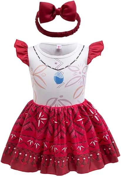 Szytypyl Princess Costumes Bodysuit Outfit for Baby Infant Romper Jumpsuit with Headband