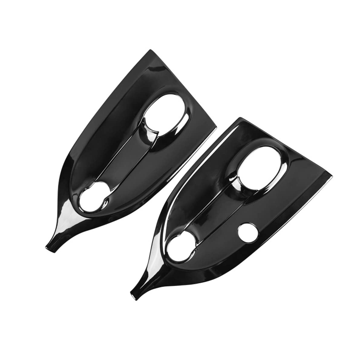 SHIFENG für Smart 453 Fortwo 2015 2016 2017 2018 2019 2020 304 Edelstahl Außentürgriffe Auto-Türgriff-Zubehör (Glänzend Schwarz)
