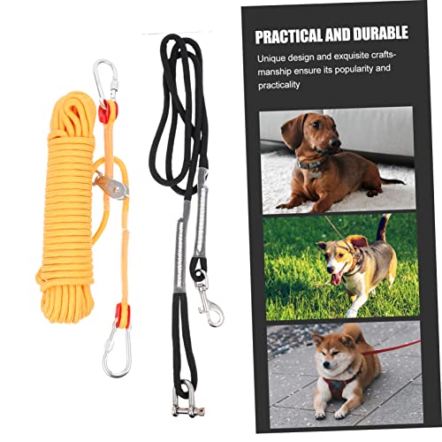 Chaîne pour chien extérieur avec câble de course attache camping - 6