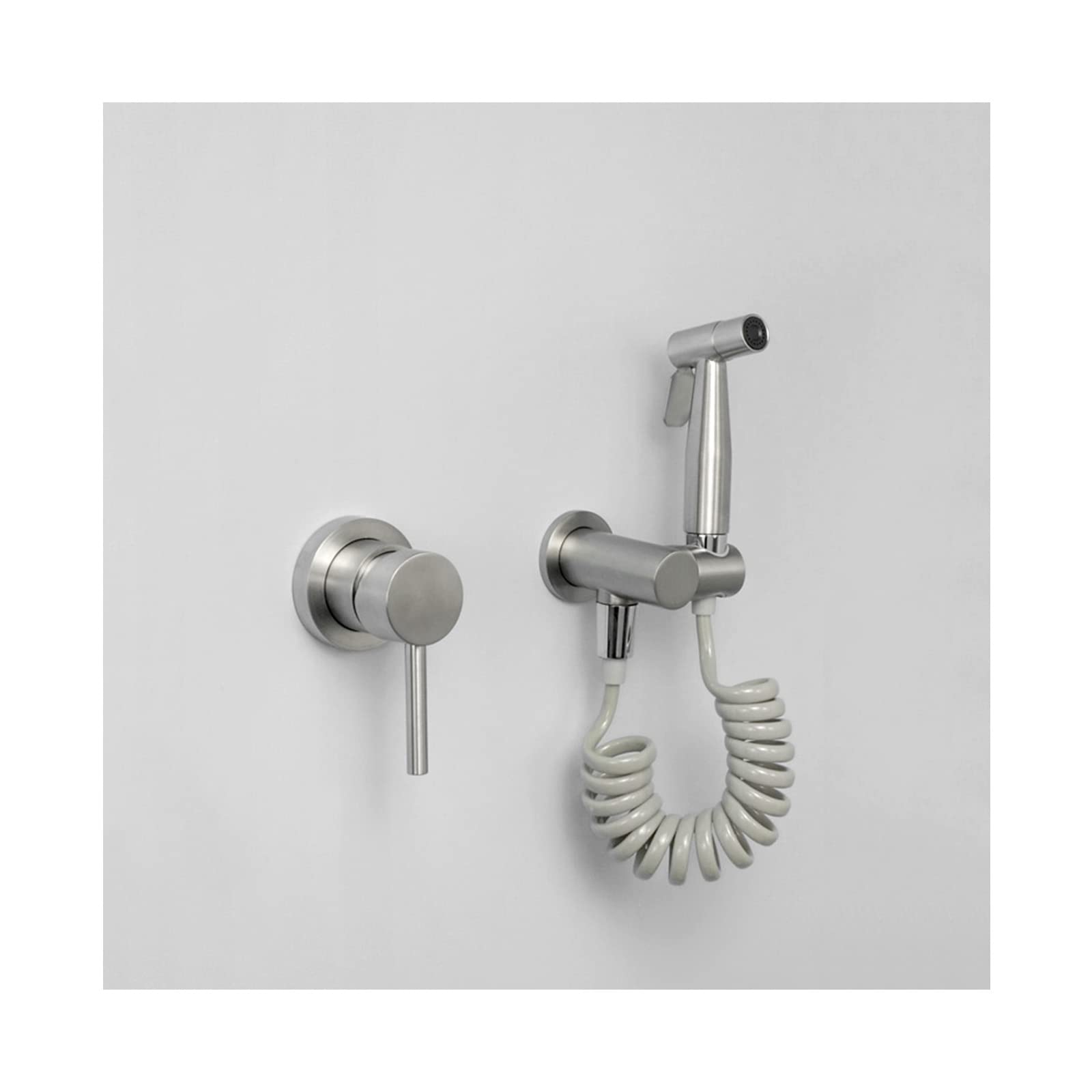Bidet Sprayer Handheld Bidet Sprayer Stainless Steel Brushed Baby Cloth Diaper Sprayer for Hot and Cold Water Portable