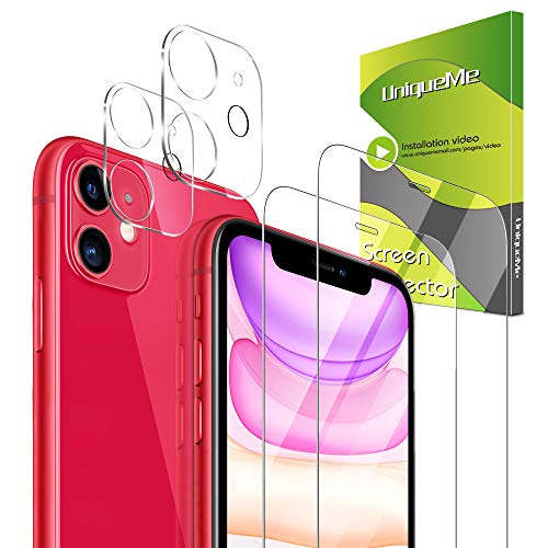 4 Pack Uniqueme 2 Pack Tempered Glass Screen Protector 2