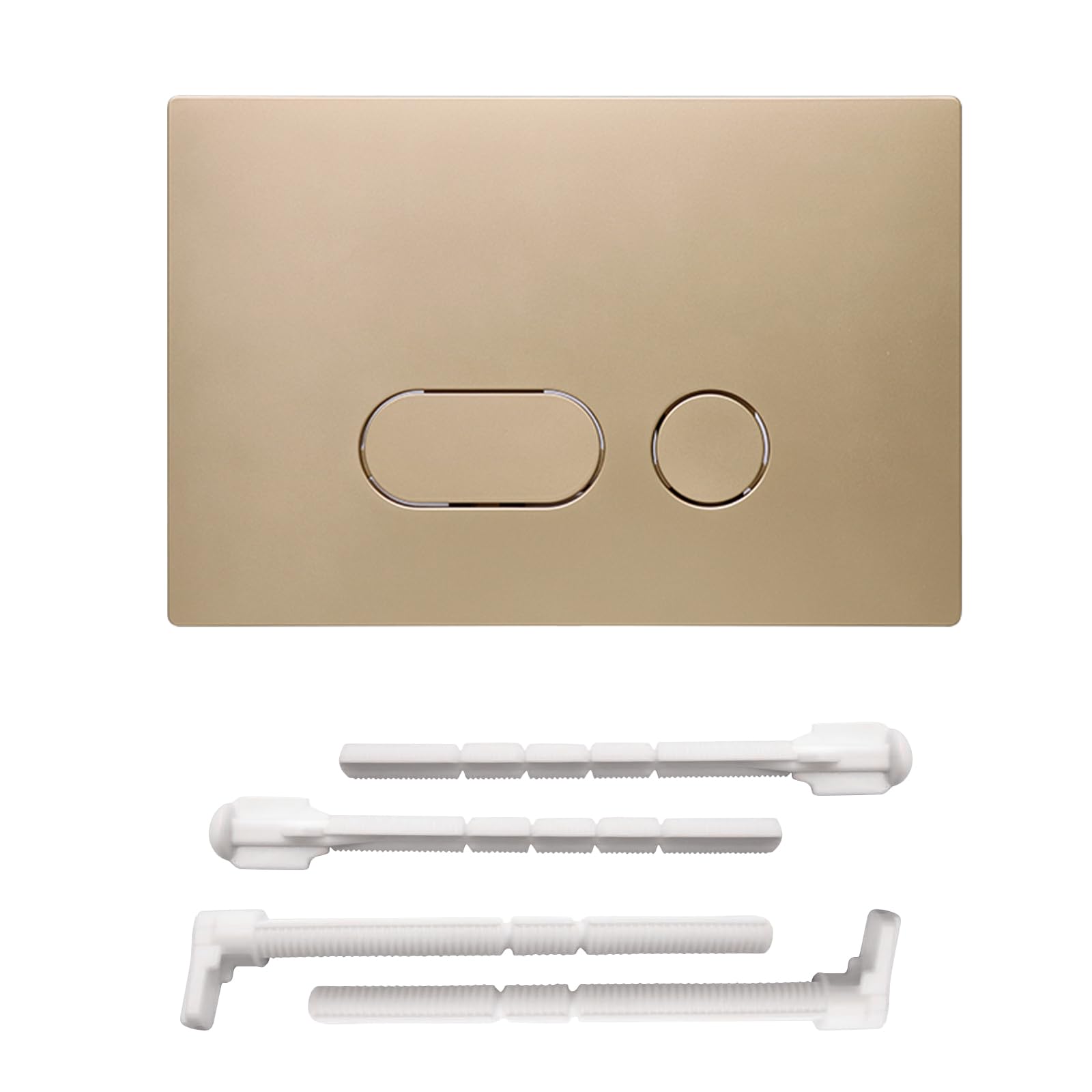 ACESOME Pour plaque de déclenchement Geberit Sigma 01, Sigma10, Sigma20, Sigma21, Sigma30, Sigma50, Sigma60, plaque de déclenchement en plastique pour chasse à 2 débits (doré)