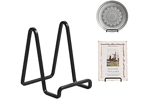 Plate Holder Easel Display Stand for Pictures, Photo Frames, and Decorative Plates