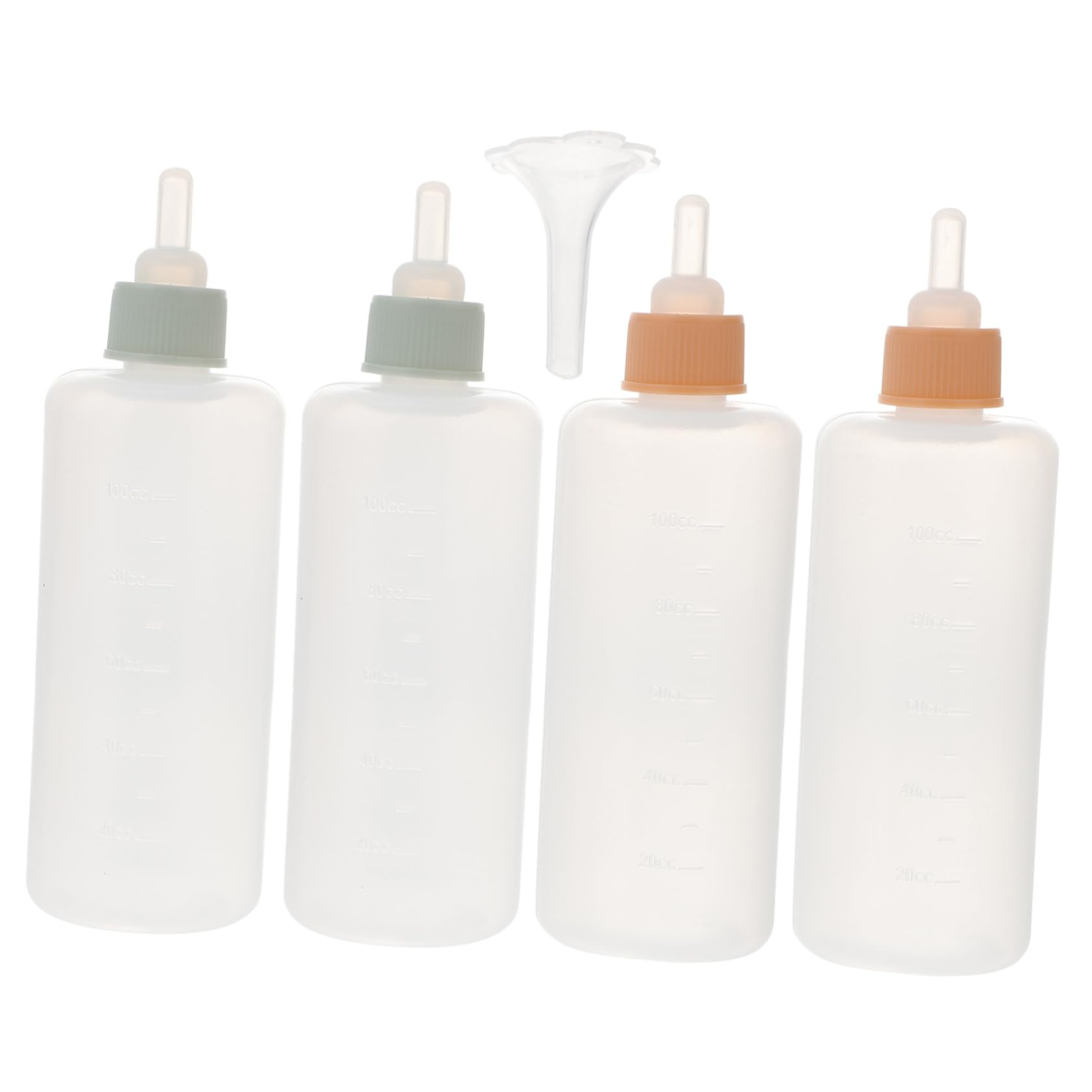 GALPADA 4Pcs Silicone Pet Feeding Bottles Lightweight Pacifier Bottles for Puppies Kittens and Animals Design Easy to for Newborn Care