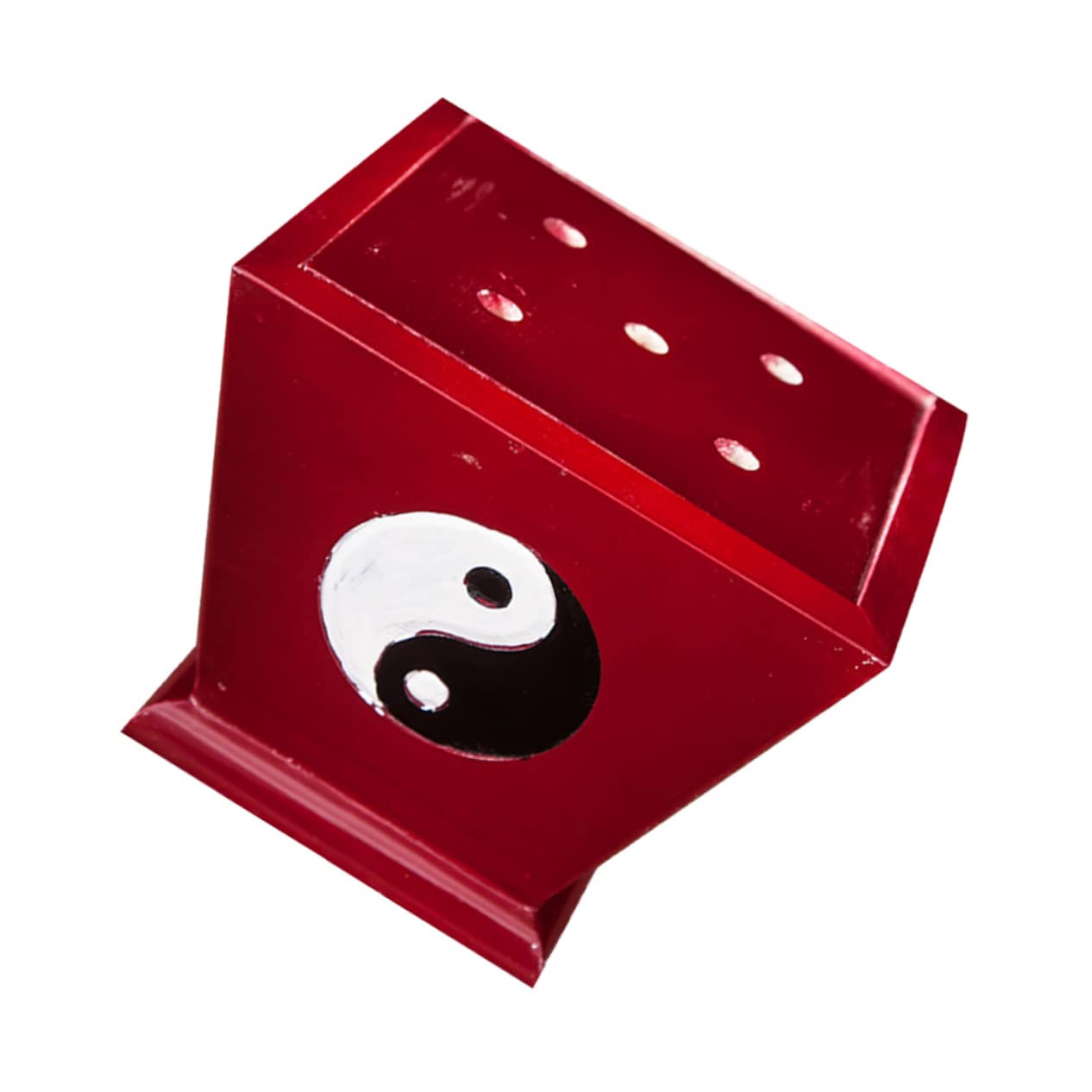 Bagua Rack et Support Mât de Drapeau Bouddhiste Doré Vintage Cabilock