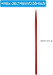 MECCANIXITY 2 Pair Maple Wood Drumstick Anti Slip Handle Grips 7A Red Classic Drum Stick Wood Tip for Drumming Musical Instrument Percussion
