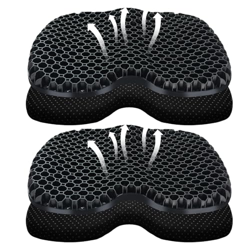 Image of Kayak Seat Cushion, Thicken Anti Slip Waterproof Gel Kayak Seat, Portable Canoe Rowing Rubber Dinghy Pad for Stadium Sit in Kayak Inflatable Fishing Kayak Canoe Kayak Accessories