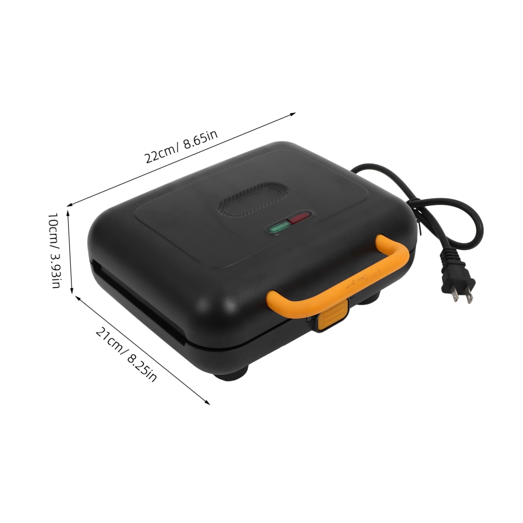 SOLUSTRE 1 Set Waffle Maker Multifunctional Sandwich Toaster Baking Mini Kitchen Waffle Machine Kitchen Sandwich Toaster Meat Grill Machine Sandwich Making Tool Black Aluminum