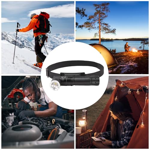 Lampe de poche à angle droit rotation 90 degrés pour camping et randonnée