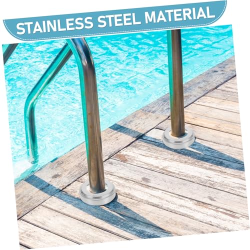4 piezas Tapas de Acero Inoxidable para Barandas de Escaleras de Piscina miniatura 3