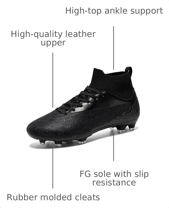 Image of Mens Soccer Cleats Womens Indoor Soccer Shoes Wide Baseball Turf Shoes Adult Youth Rugby Shoes Big Boys Small Spikes AG TF Football Boots