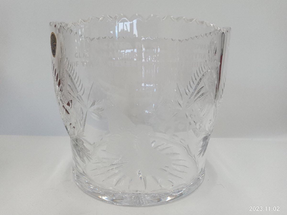 ボヘミアンクリスタルグラス；オブジェ（相撲） ボヘミアンクリスタルグラス；オブジェ（相撲） ボヘミアンクリスタル