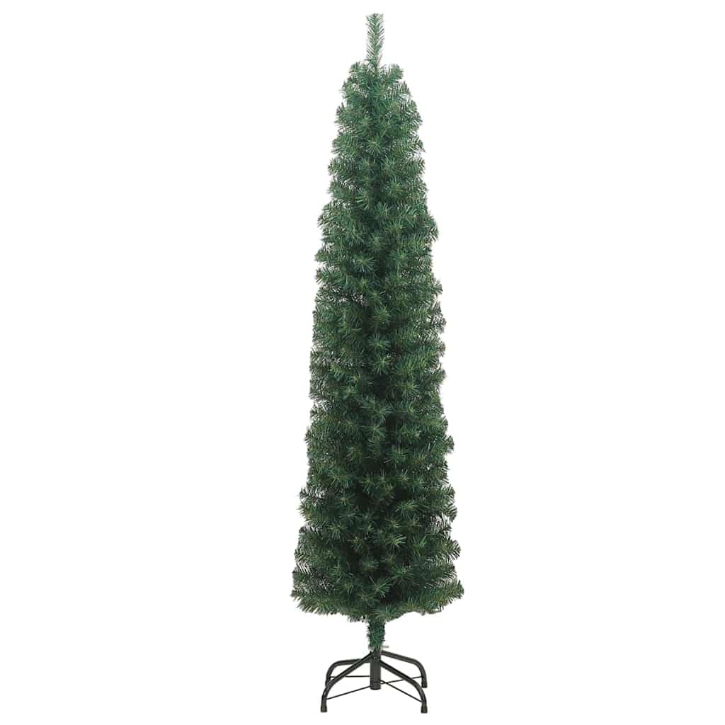 Sapin Artificiel Noël 180 cm Vert PVC Acier avec Guirlande LED Blanc Chaud USB intérieur extérieur décoration Festive Maison Salon Bureau