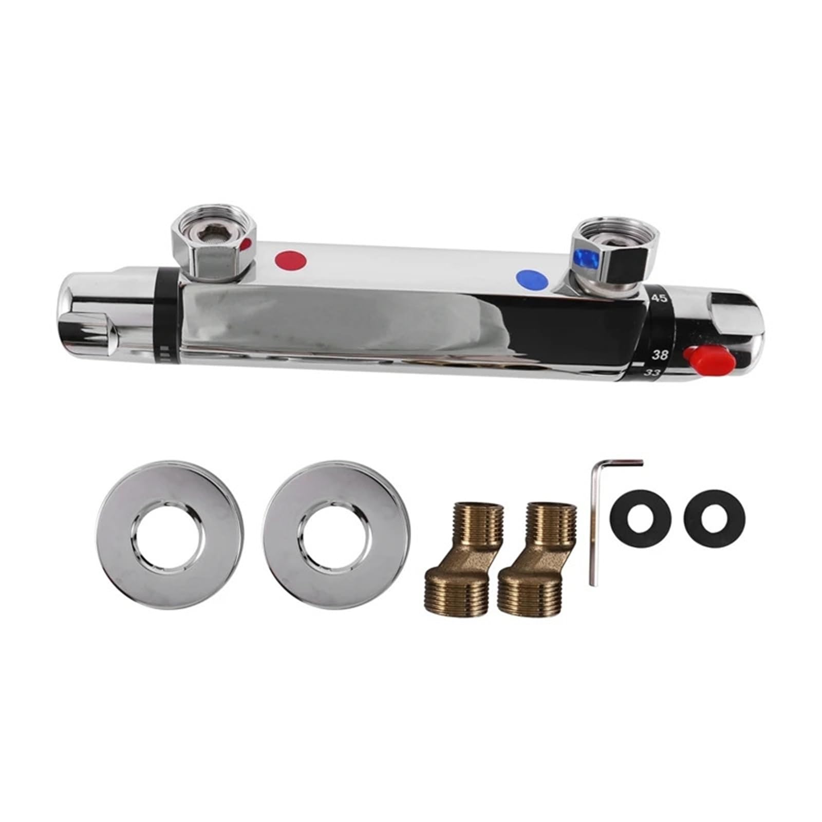 Thermostatic Shower Mixer Thermostatic Shower Mixer Modern Bar Valve Anti Scald Tap, Hot Cold Water Constant Temperature