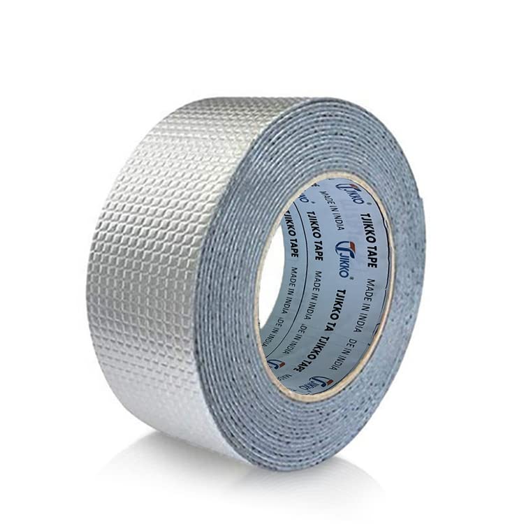 TJIKKO LeakLock Tape. For Waterproof, Roof Patching, Pipe Leaks, Gutter Repair, Window Seals. UV Resistant, All Weather Aluminium Foil Coated Butyl Rubber Flashing Tape. (2 Inch x 10 Meter) (B09YMCTS38) Amazon Price History, Amazon Price Tracker