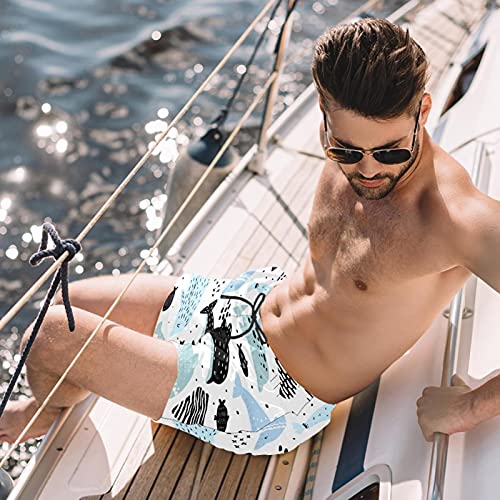 Short de bain pour homme séchage rapide multicolore taille S