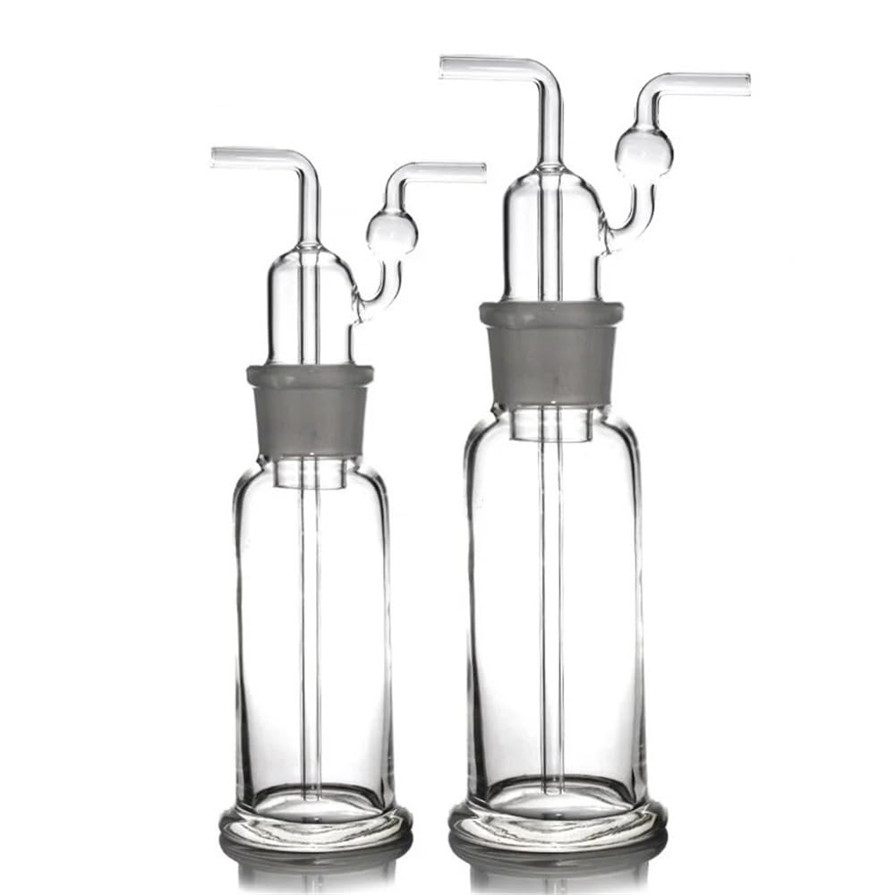 Cristalería de Laboratorio Frasco de lavado de 500 ml con boca esmerilada, vidrio transparente 34/35, equipo de laboratorio