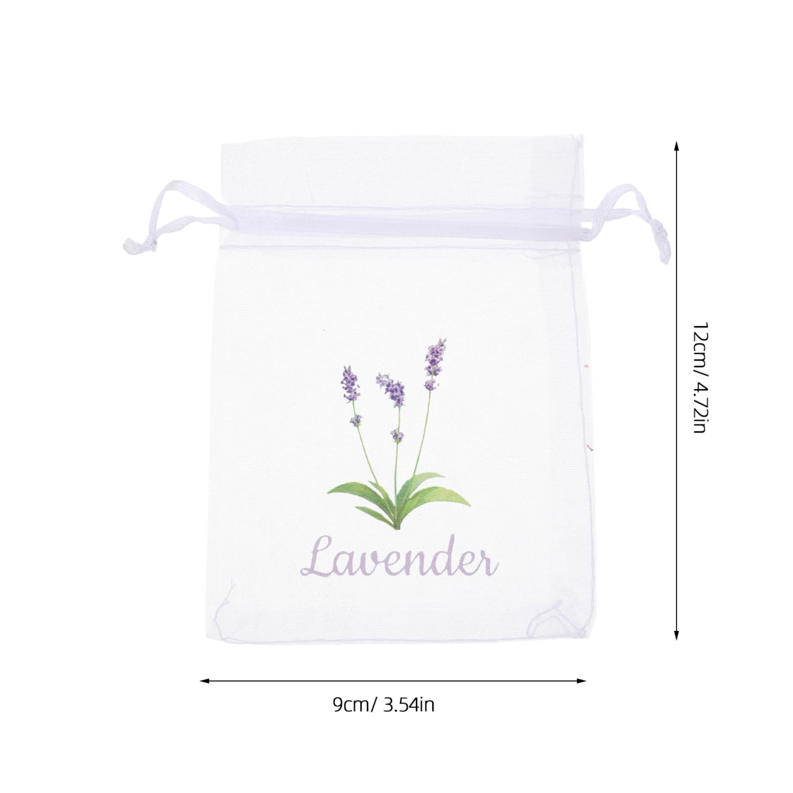 HOOTNEE 20pcs Organza Bags Drawstring Closure Elegant Mesh Favor Bags for Lavender Sachets Storage Sacks for Weddings Home and Daily Organization